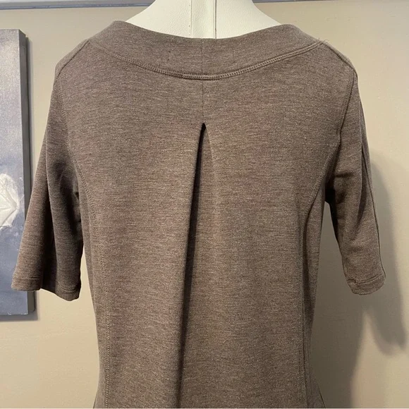 Title Nine Mocha Soft Stretch Knit Dress - Picture 7 of 9